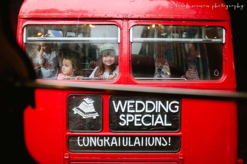 red bus london wedding