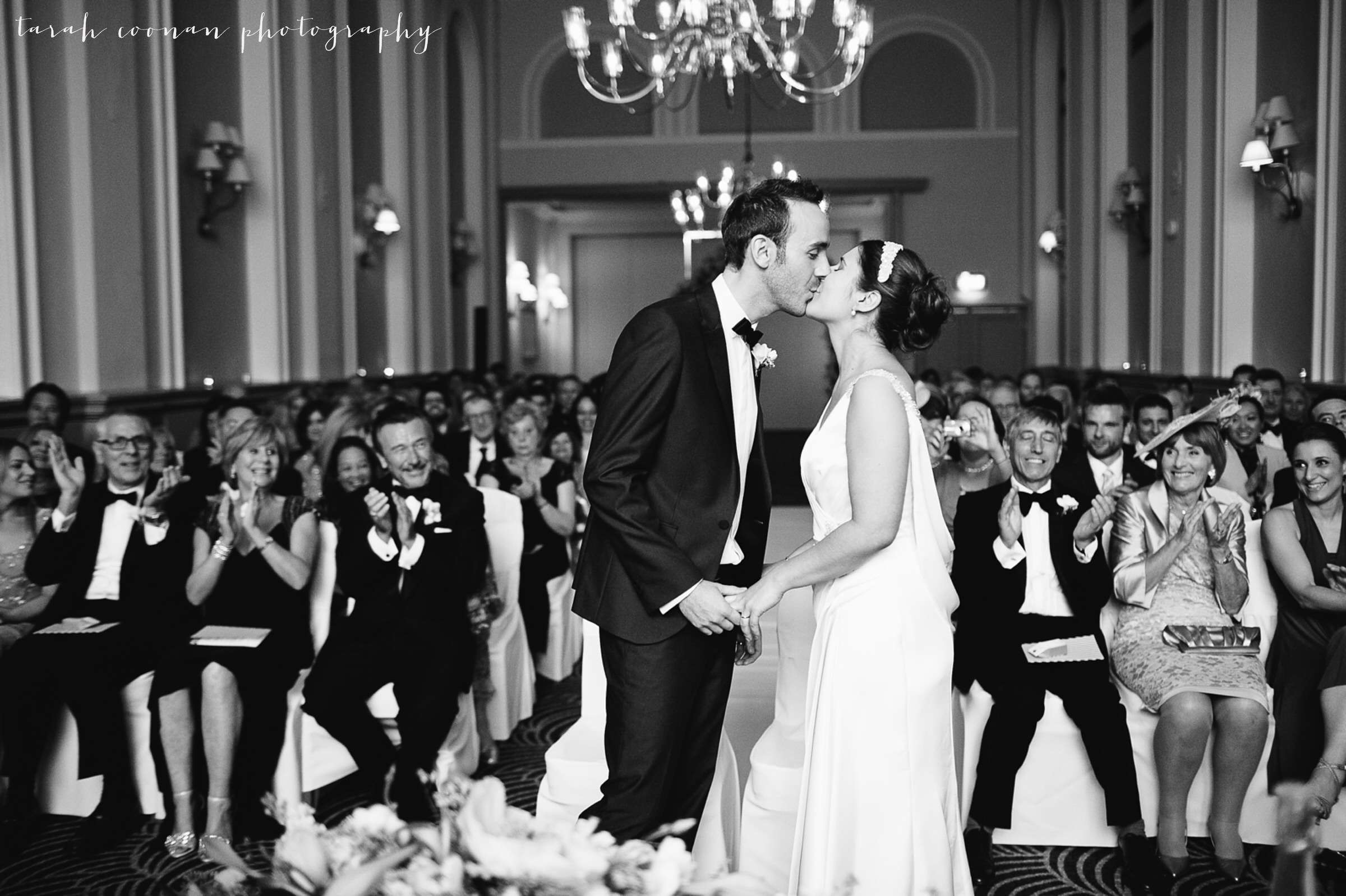 first kiss greek wedding