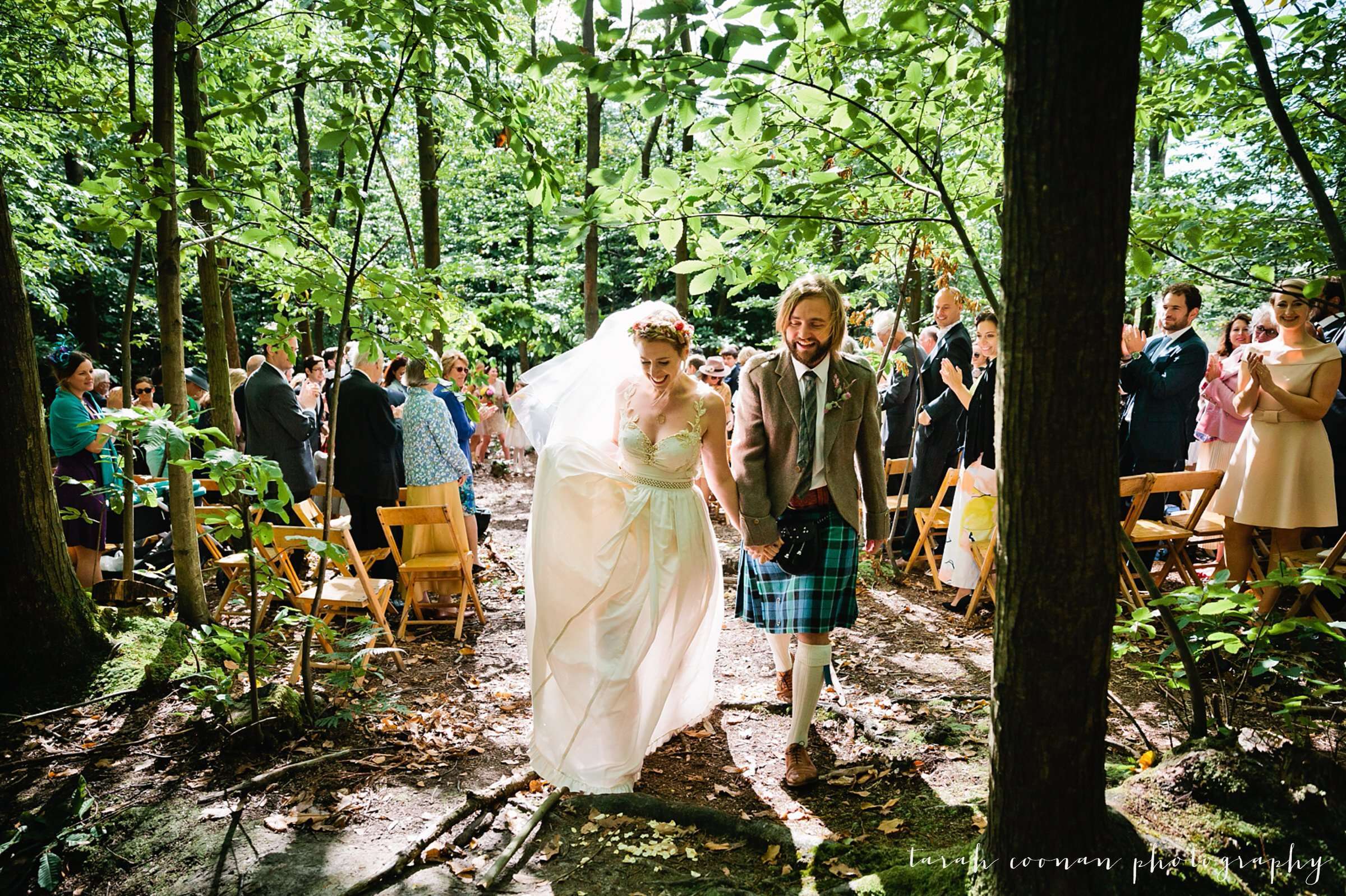 summer woodland wedding